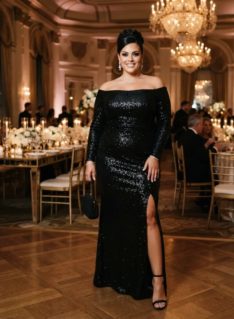 Black-Tie Sequin Gown