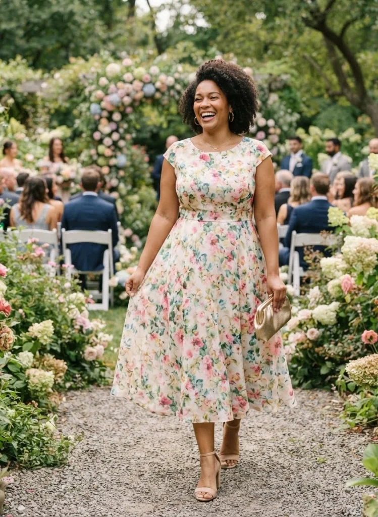 Floral Print Midi