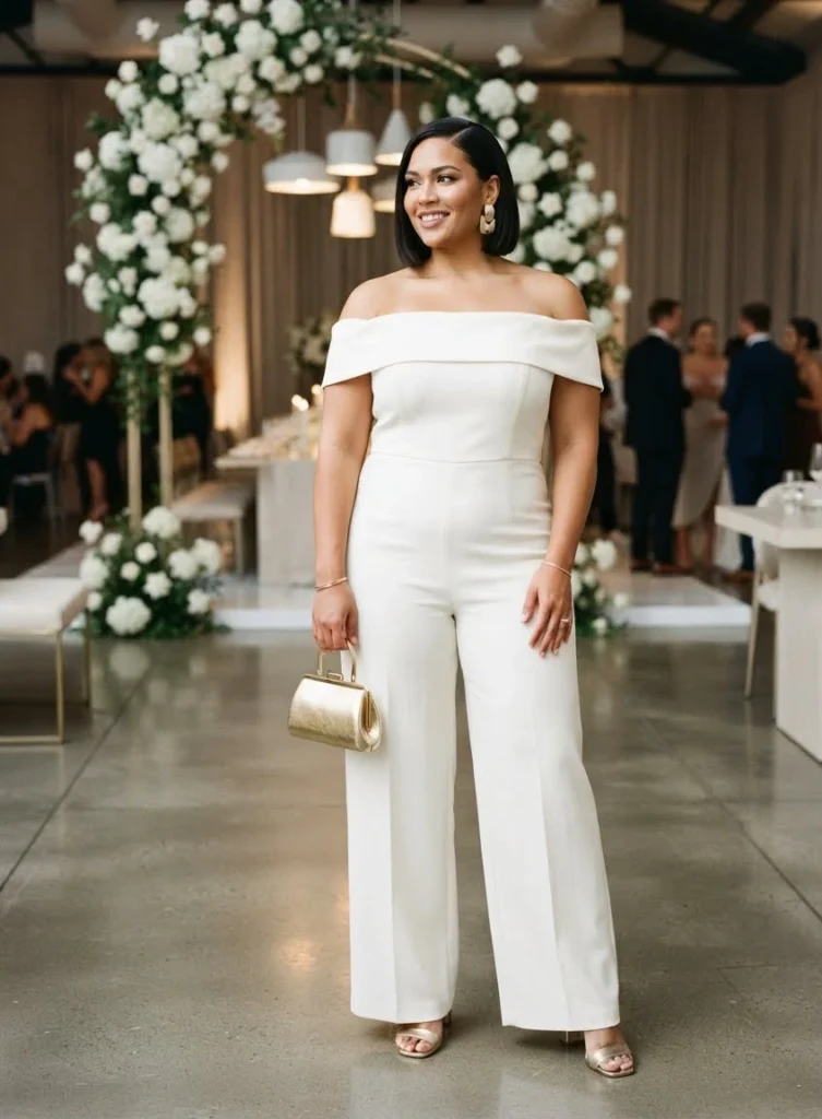 Off-the-Shoulder Jumpsuit