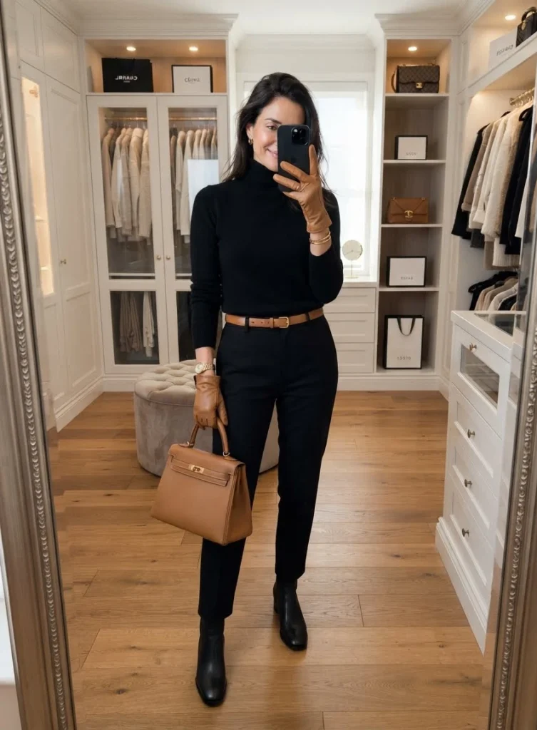 All-Black Outfit With