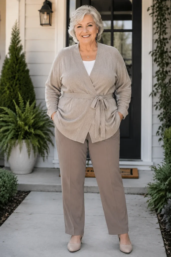Belted Wrap Cardigan