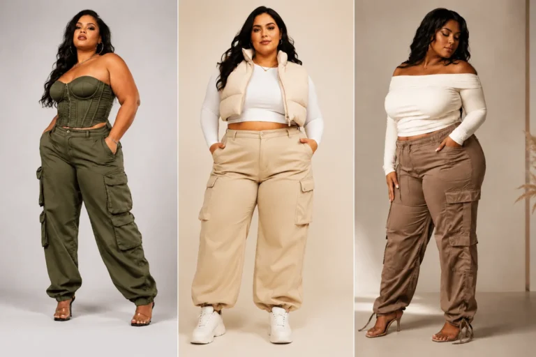15 Plus Size Cargo Pants Outfits For Women That Looks Amazing