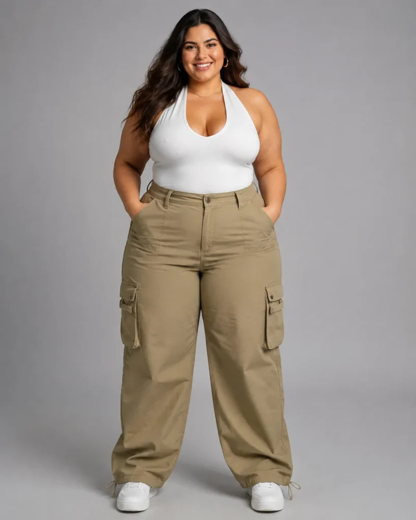 Cargo Pants with a Halter Top