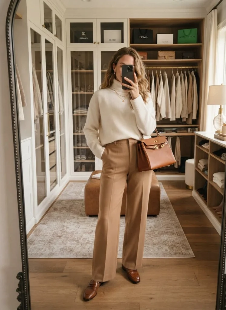 Cashmere Sweater with Tailored