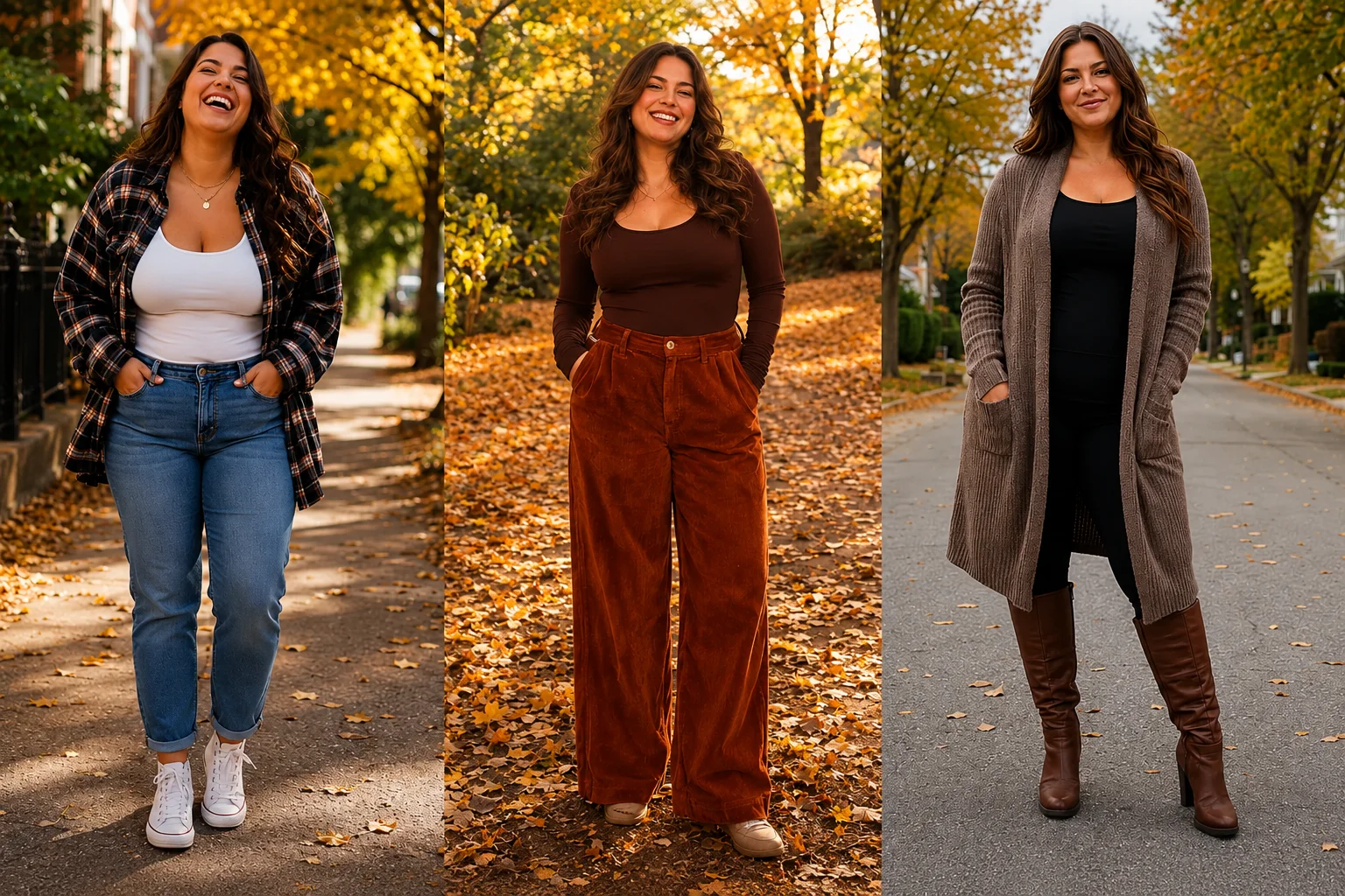 Casual Fall Outfits for Curvy Women