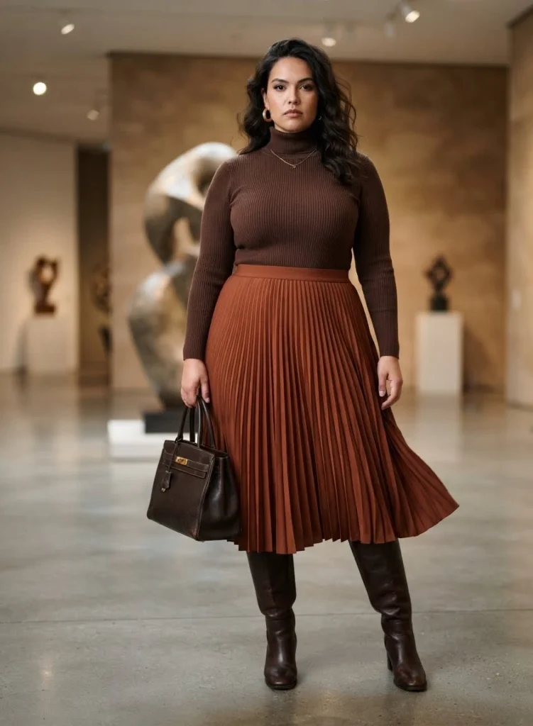Chocolate Brown Turtleneck