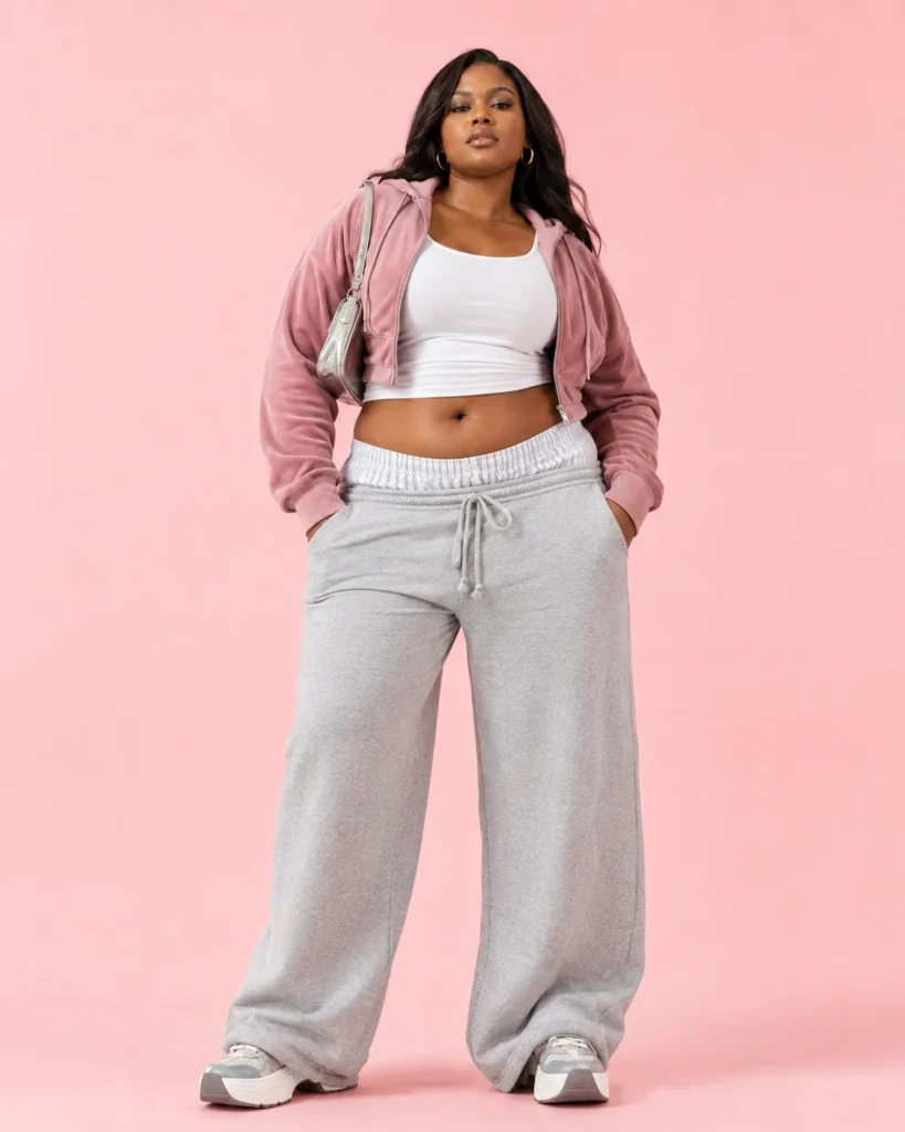 Cropped Zip Hoodie