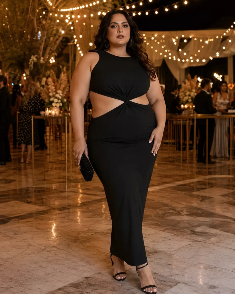 Cut-Out Waist Dress
