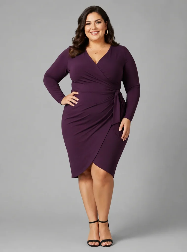 Fitted Wrap Dress for Effortless Definition