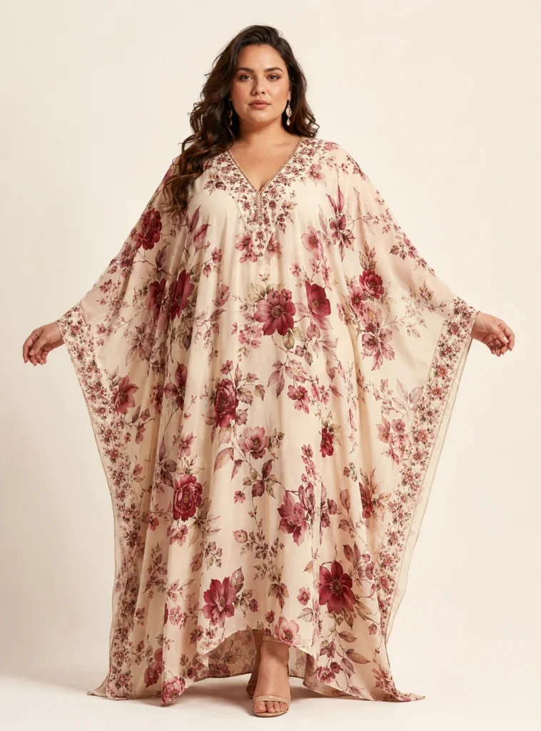 Floral Kaftan Dress