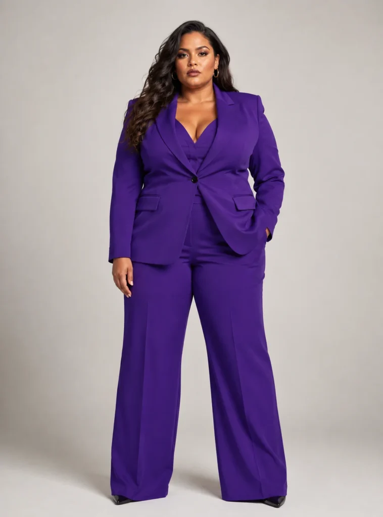 Monochrome Pantsuit for Bold Confidence