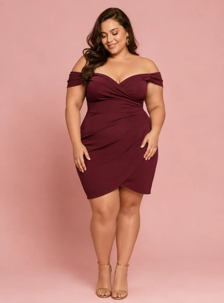 Off-Shoulder Dress for Soft Evening Glamour