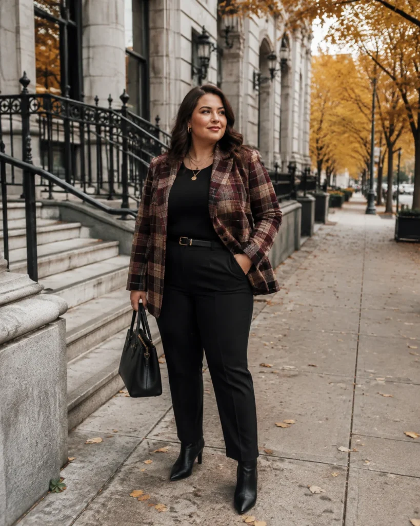 Plaid Blazer