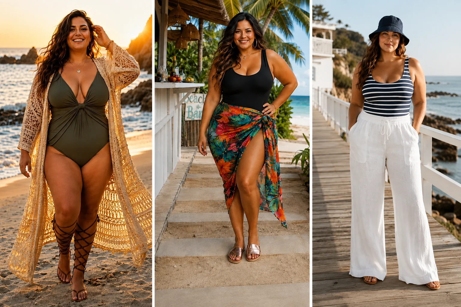 Plus Size Beach Outfits Beachwear