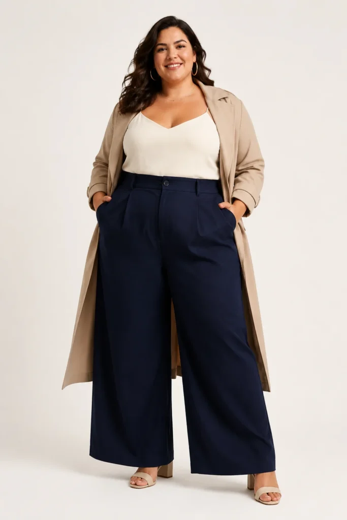 Power Trench & Wide-Leg Trouser