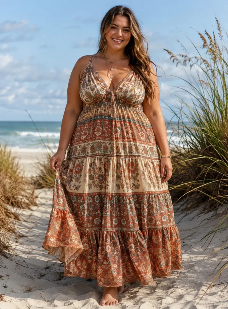 Tiered Boho Maxi