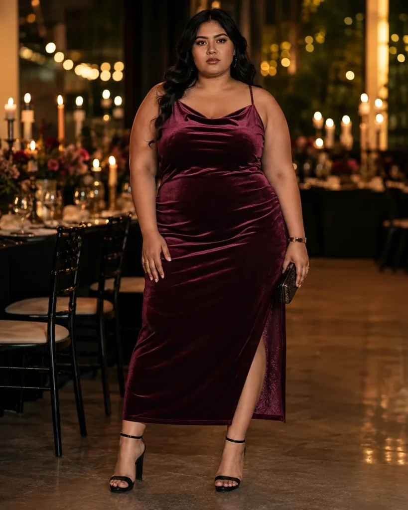 Velvet Slip Dress