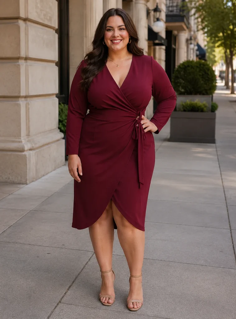 Wrap Dress That Defines the Waist