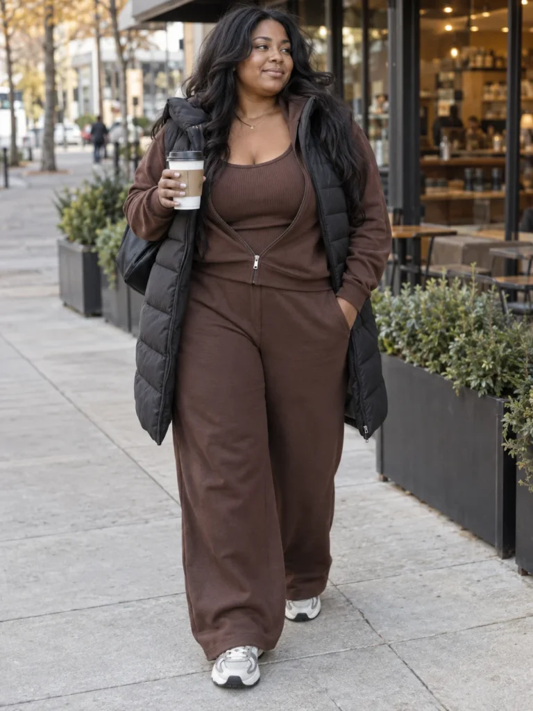 Luxe Athleisure Set & Puffer Vest