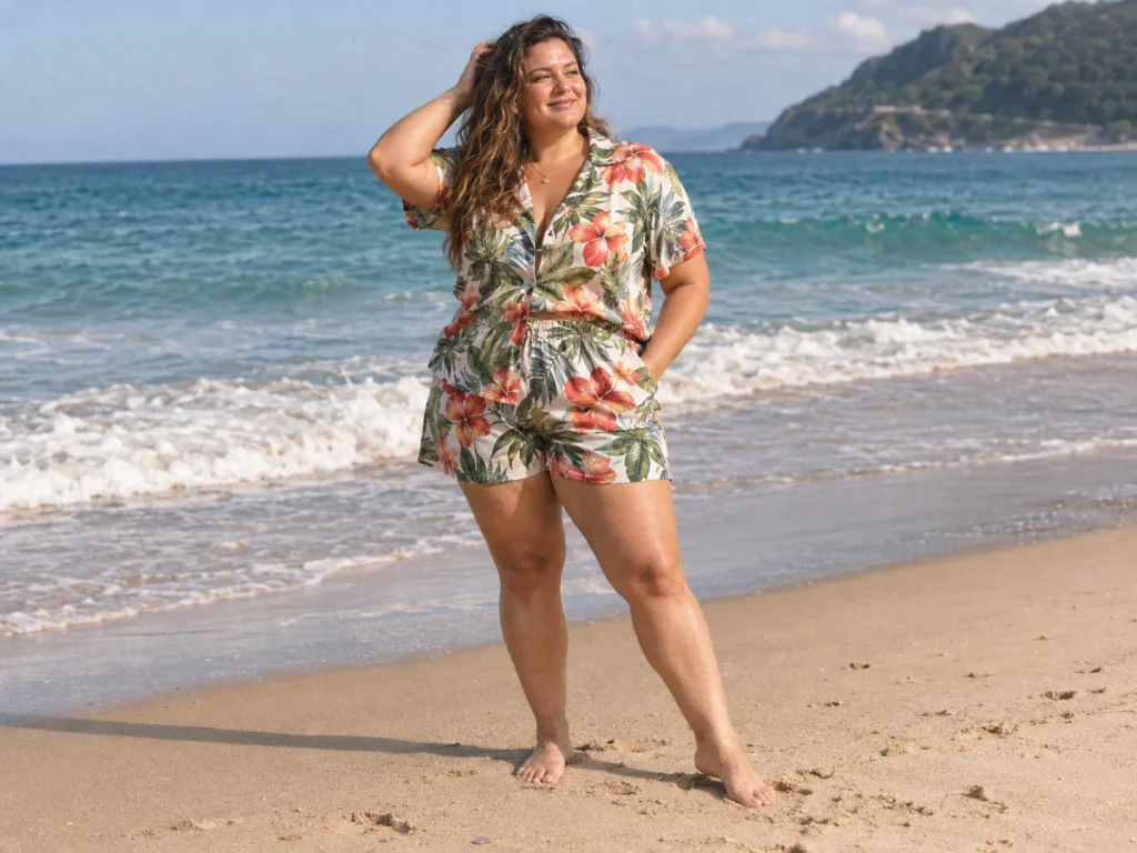 Matching Printed Two-Piece Short Set