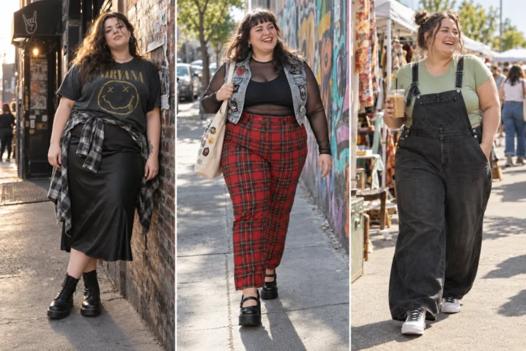 15 Bold Plus Size Alternative Outfits For Women Can Actually Wear