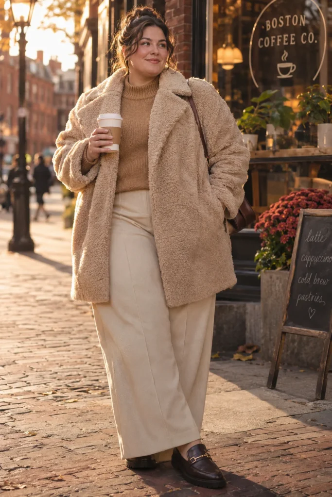 Plush Faux Shearling Teddy Coat