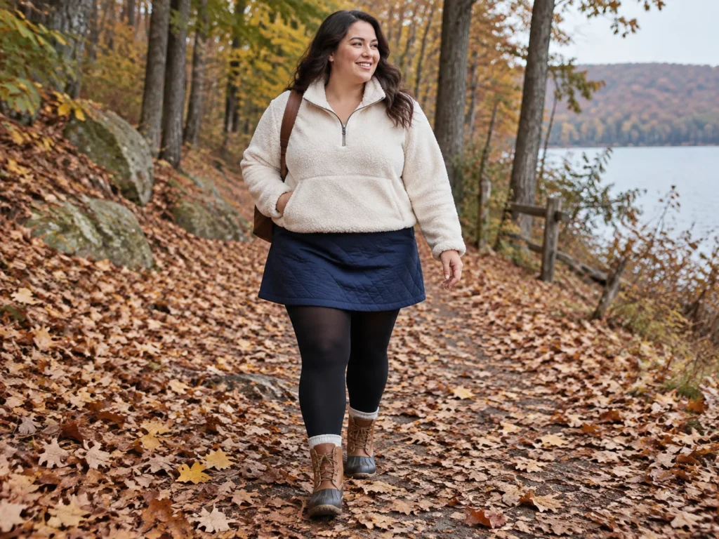 Quilted Mini With a Half-Zip Sherpa