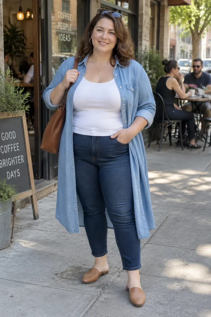 The Open Shirt Dress Trick