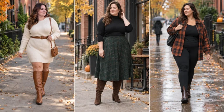 17 Must-Try Plus Size Fall Outfits With Brown Boots for a Chic Look