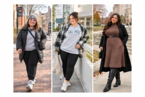 plus size winter outfits for College