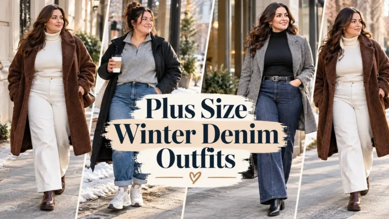 13 Gorgeous Plus Size Winter Denim Outfits You’ll Want To Copy This Season